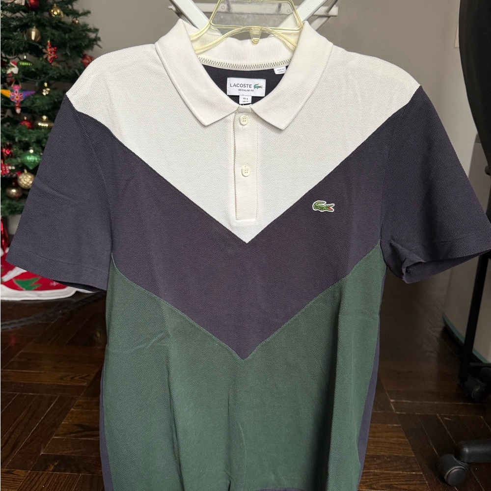 Lacoste Men's Polo Shirt - White, Dark Gray, Green